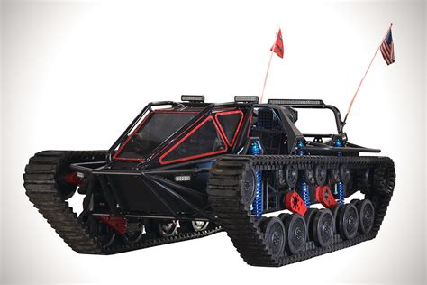 The tank in question is a Ripsaw civilian tank. This is a road-legal civilian tank that has a base price of $500,000. Cleetus' tank houses a 700 hp Duramax, which can propel this bad-boy to a top speed of about 40 mph while still getting 4 miles to the gallon. Not the most practical way to get milk, but definitely the coolest.